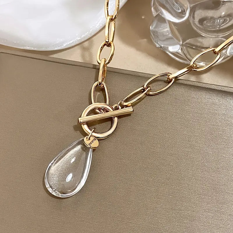 Jia Teardrop Pendant Necklace
