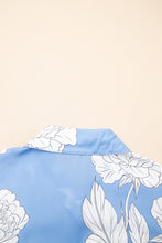 Julia Sky Blue Floral Print Blouse