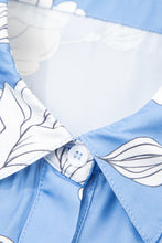 Julia Sky Blue Floral Print Blouse