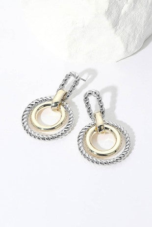 Junie Geometric Drop Earrings