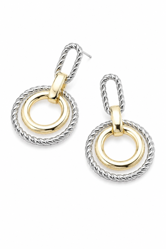 Junie Geometric Drop Earrings