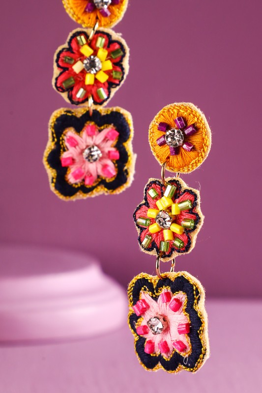 Juniper Laine Flower Dangle Earrings