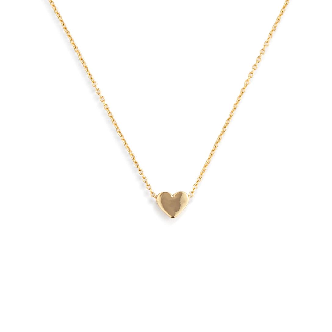 Just Because Floral Card and Gold Heart Necklace