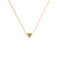Just Because Floral Card and Gold Heart Necklace