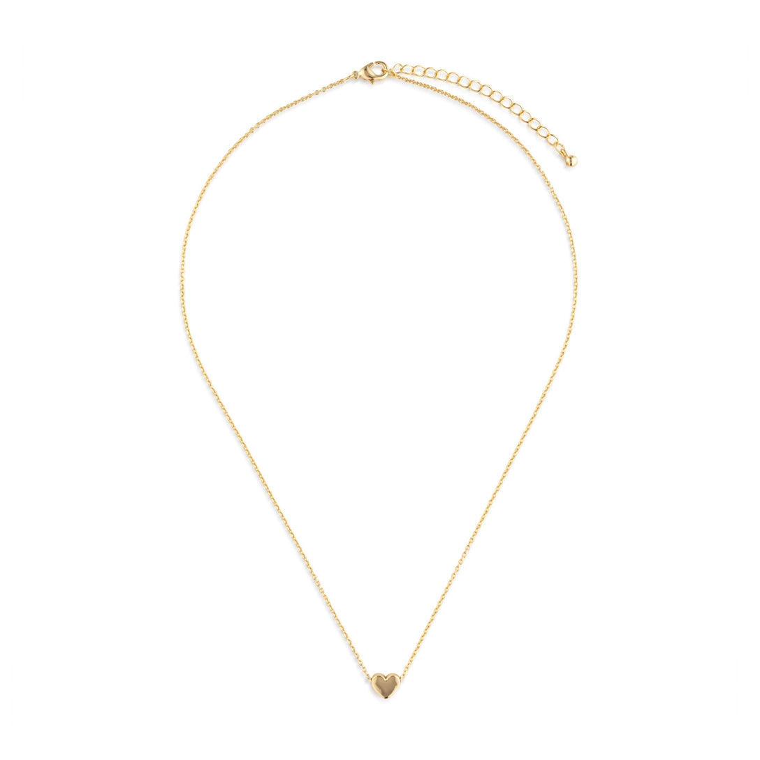 Just Because Floral Card and Gold Heart Necklace