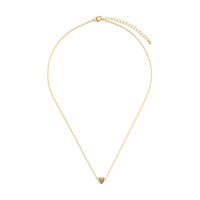 Just Because Floral Card and Gold Heart Necklace