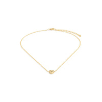 Just Because Floral Card and Gold Heart Necklace