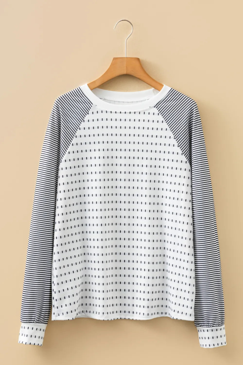 Kashton Coy Stripe Raglan Top