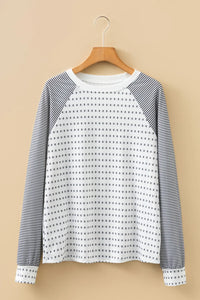 Kashton Coy Stripe Raglan Top