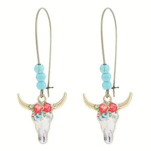 Keep It Up Bull Head Earrings