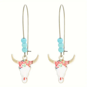 Keep It Up Bull Head Earrings