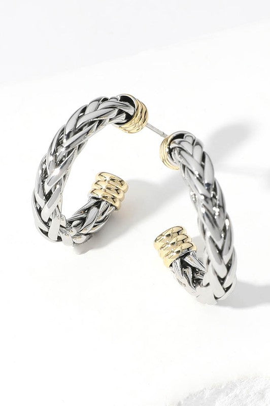 Kiko Braided Hoop Earrings