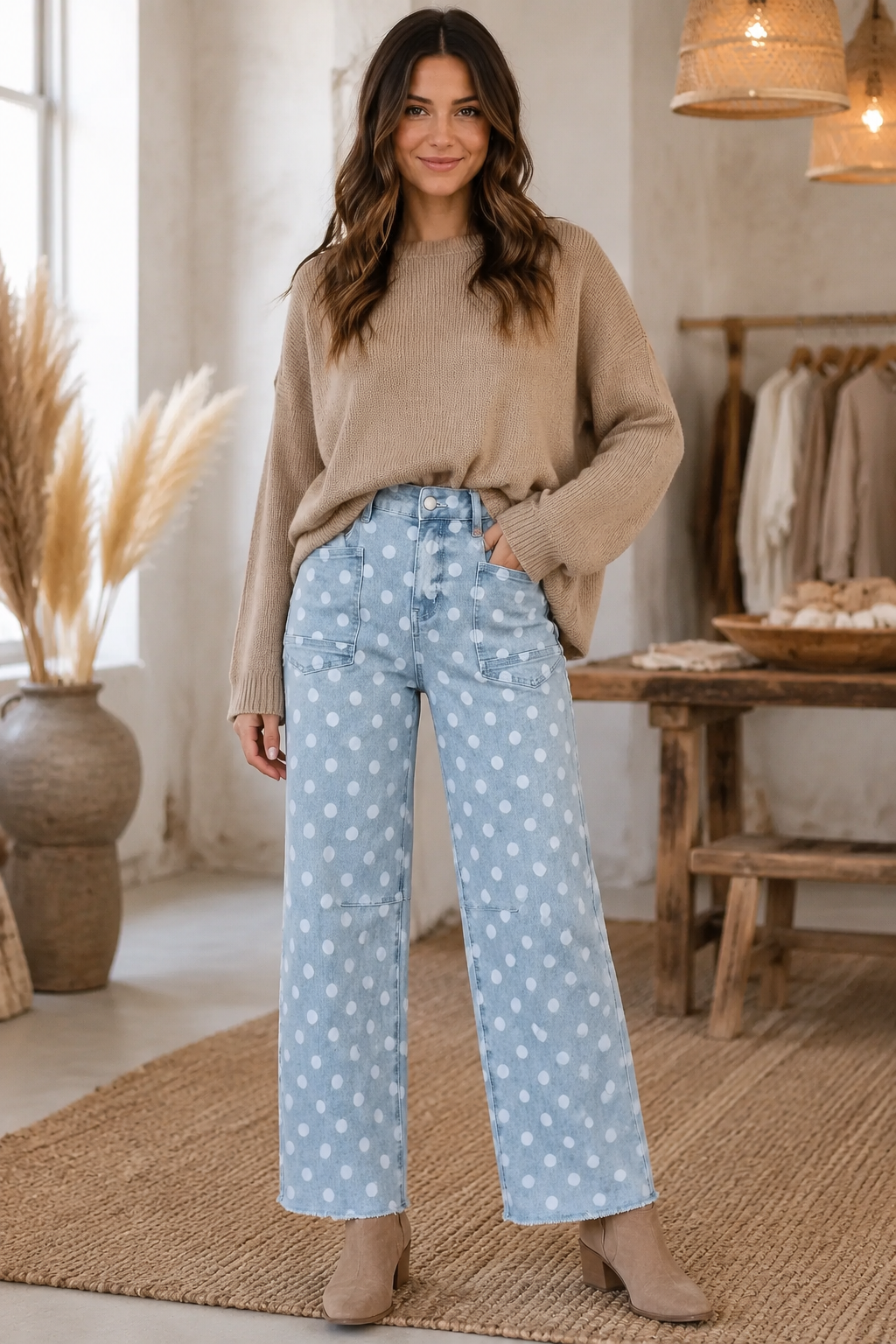 Kinsley Polka Dot Jeans