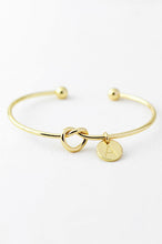 Initial Knot Cuff Bracelet