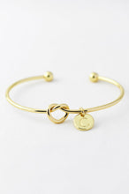 Initial Knot Cuff Bracelet