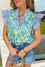 Leah Green Floral Top