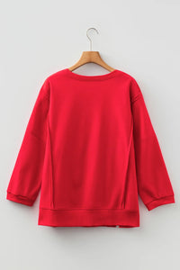 Laine Floral Bow Baggy Sweatshirt