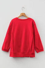 Laine Floral Bow Baggy Sweatshirt
