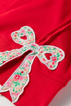 Laine Floral Bow Baggy Sweatshirt