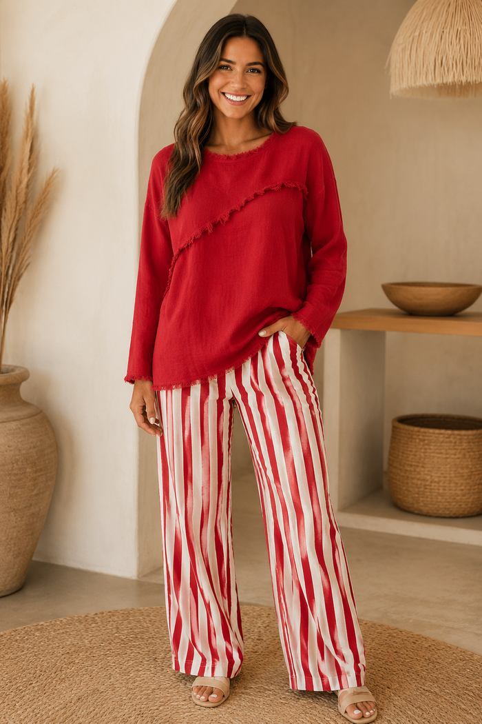 Lainey Fringed Top