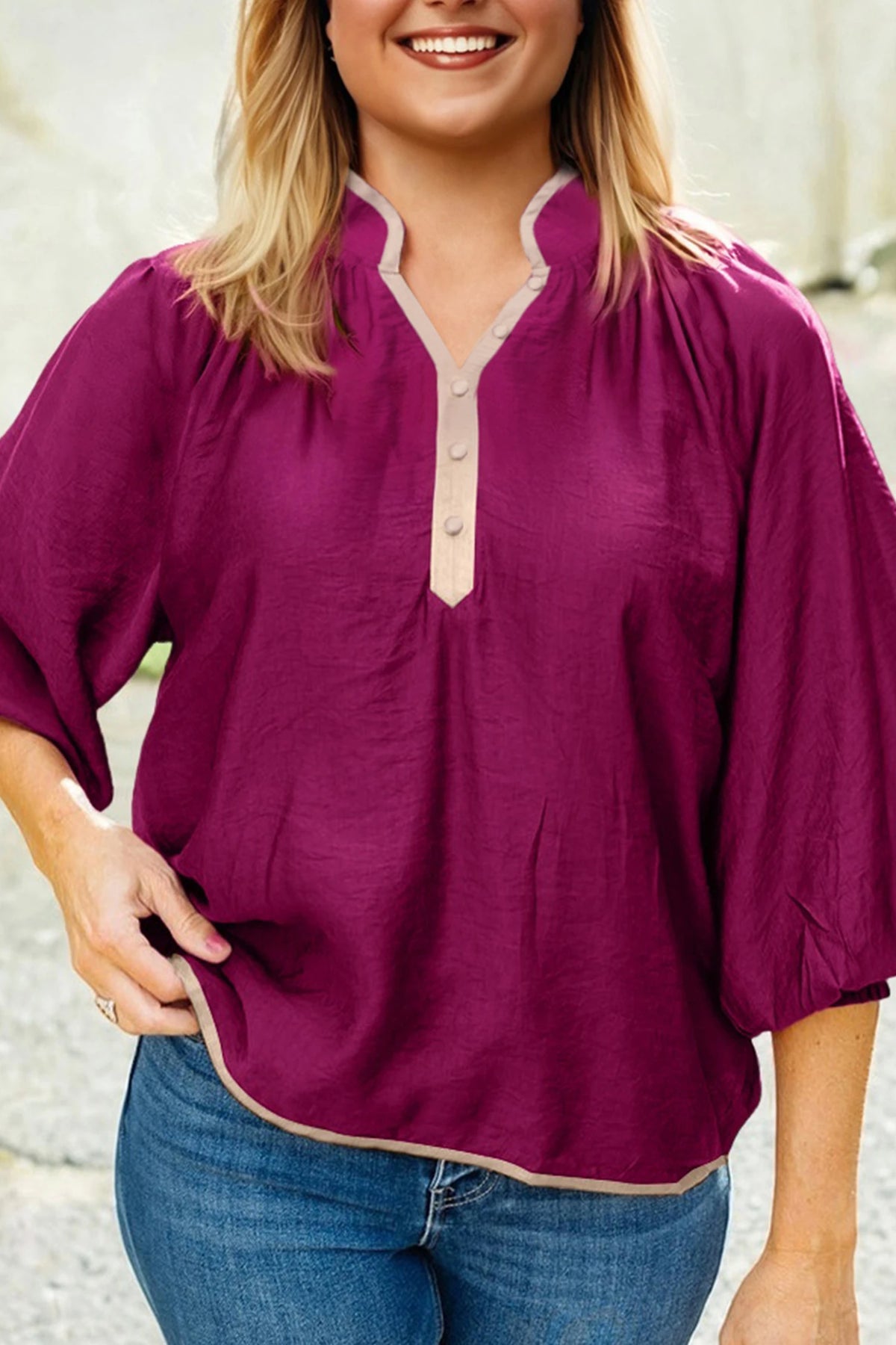 Lakelynn Grace Curvy Top