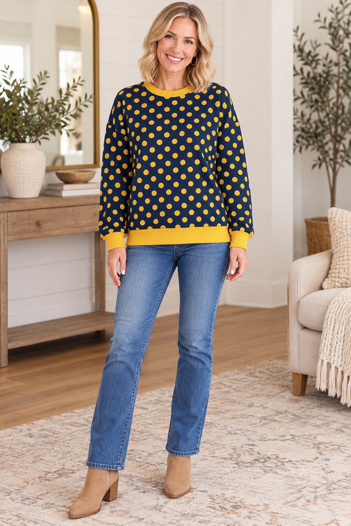 Lela Polka Dot Top