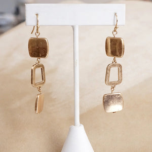 Leslie Boho Square Dangle Earrings