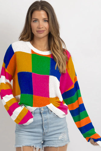Lili Color Block Sweater