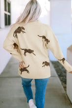 Lilian Cheetah Split Hem Sweater