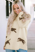 Lilian Cheetah Split Hem Sweater