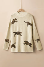 Lilian Cheetah Split Hem Sweater