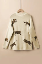 Lilian Cheetah Split Hem Sweater