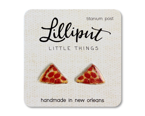 Lilliput Pizza Earrings