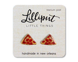 Lilliput Pizza Earrings