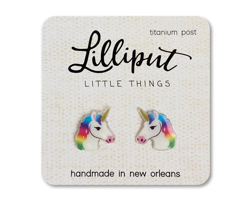 Lilliput Rainbow Unicorn Earrings