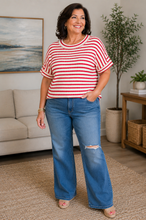 Livvy Grace Striped Top Curvy