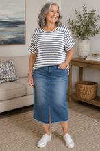 Livvy Grace Striped Top Curvy