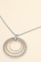 Lone Bubble Layered Ring Necklace