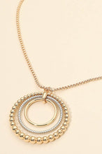 Lone Bubble Layered Ring Necklace