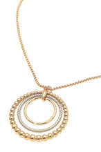 Lone Bubble Layered Ring Necklace