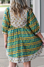 Louisa Mixed Floral Dress in Curvy