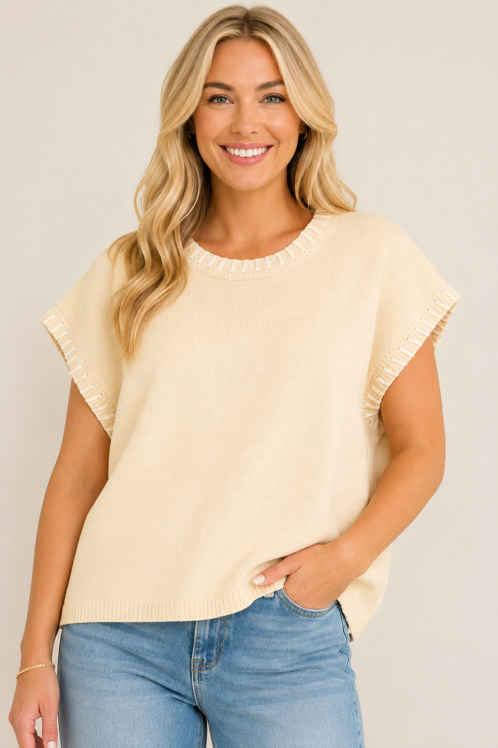 Lovie Stitched Sweater