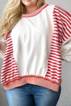 Lucia Patchwork Seam Sweatshirt in Curvy