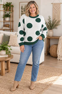 Lucky Little Dots Sweater Curvy