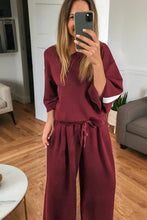 Lunar Varsity Striped Sweatpants Set