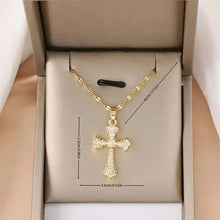 Make Life Easy Cross Necklace