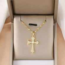 Make Life Easy Cross Necklace