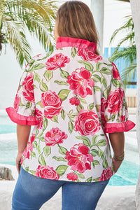 Margaret Floral Print Blouse Curvy