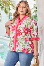 Margaret Floral Print Blouse Curvy