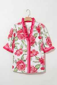 Margaret Floral Print Blouse Curvy